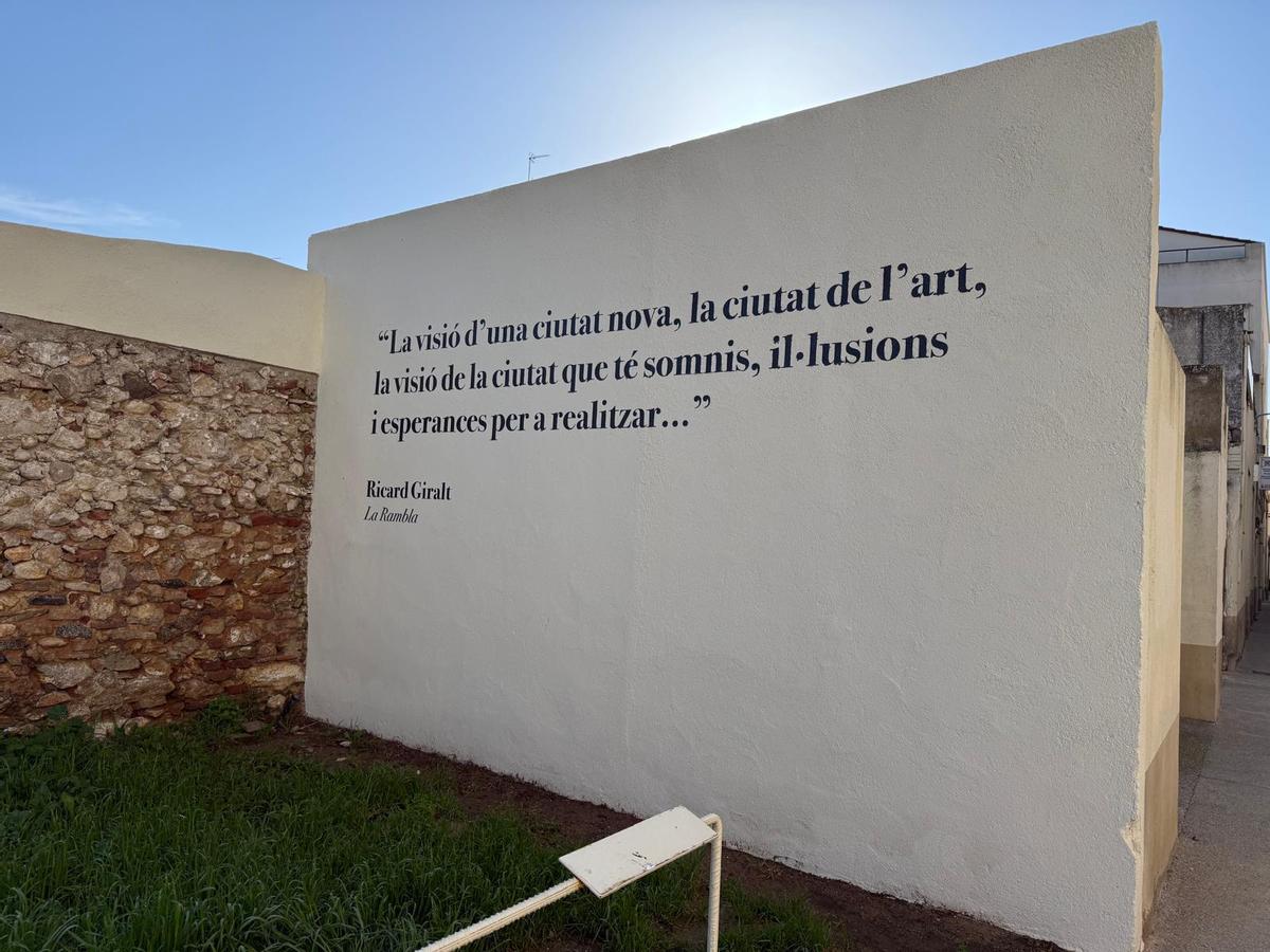 Una frase destacada de l'arquitecte Ricard Giralt.