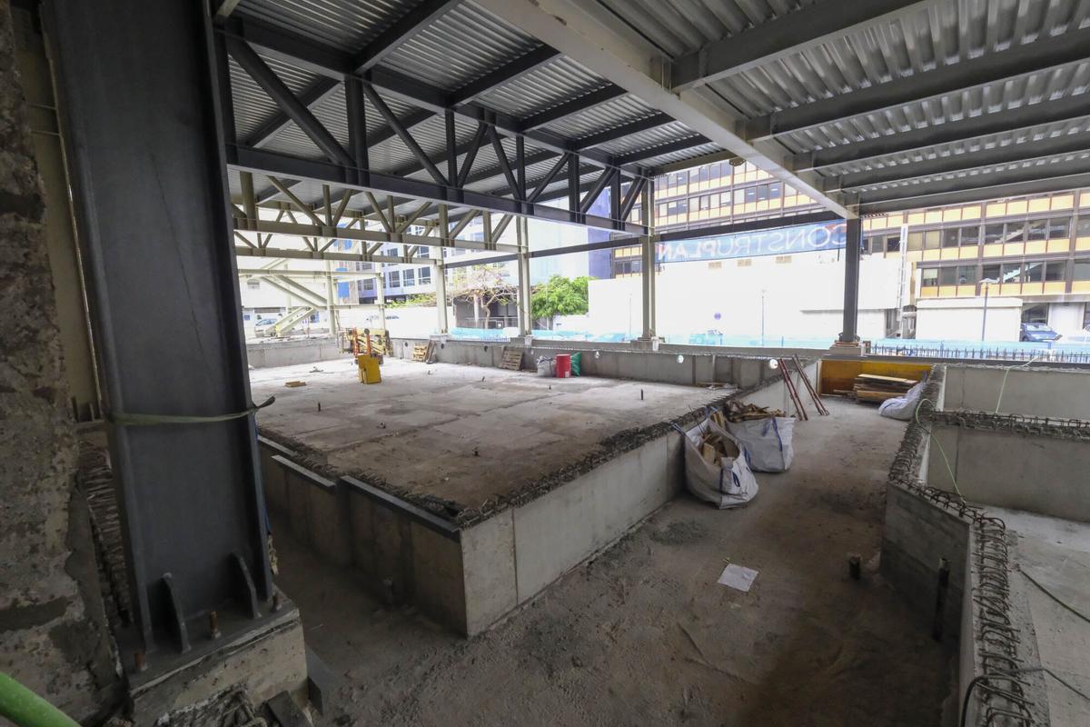 Obras en el Centro Insular de Deportes en Las Palmas de Gran Canaria
