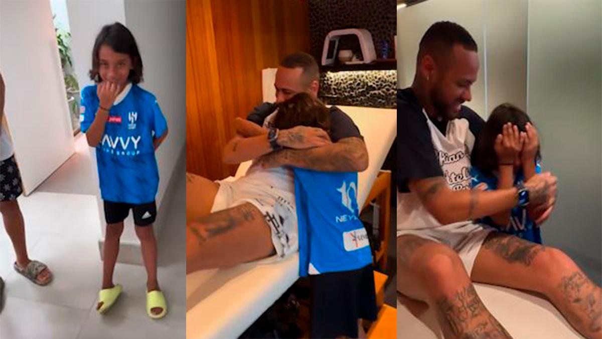 El nerviosismo y la emoción de conocer a tu ídolo: Así reaccionó el hijo de Marcelo al conocer a Neymar