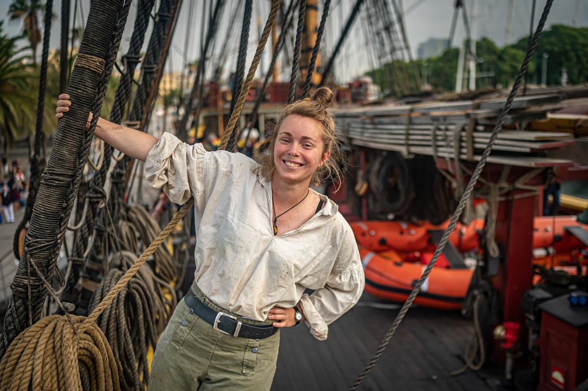 El Götheborg de Suecia, el velero más grande del mundo, recala en Barcelona