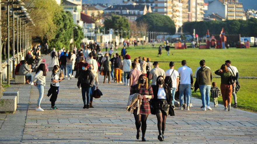 El paseo marítimo de Vilagarcía, el pasado fin de semana.