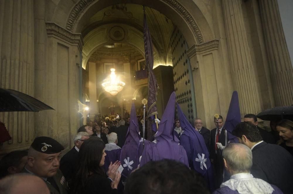 Murcia se queda sin la procesión de los 'salzillos' por la lluvia