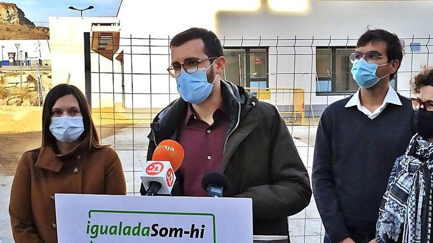 Jordi Cuadras en la roda de premsa d&#039;ahir