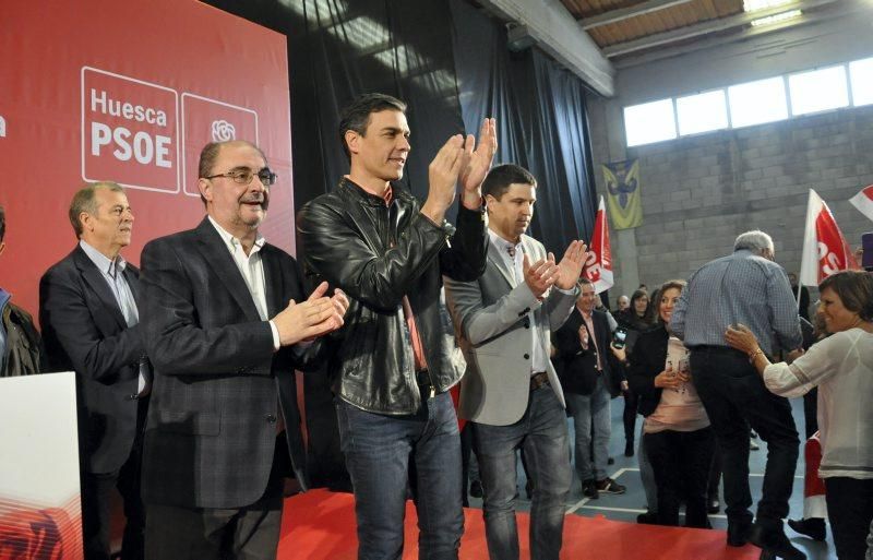 Pedro Sánchez celebra la Fiesta de la Rosa en Ayerbe