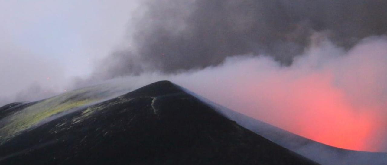 Las coladas del volcán de La Palma, a vista de dron