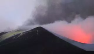 La lava del depósito más profundo del volcán de La Palma «afloja»