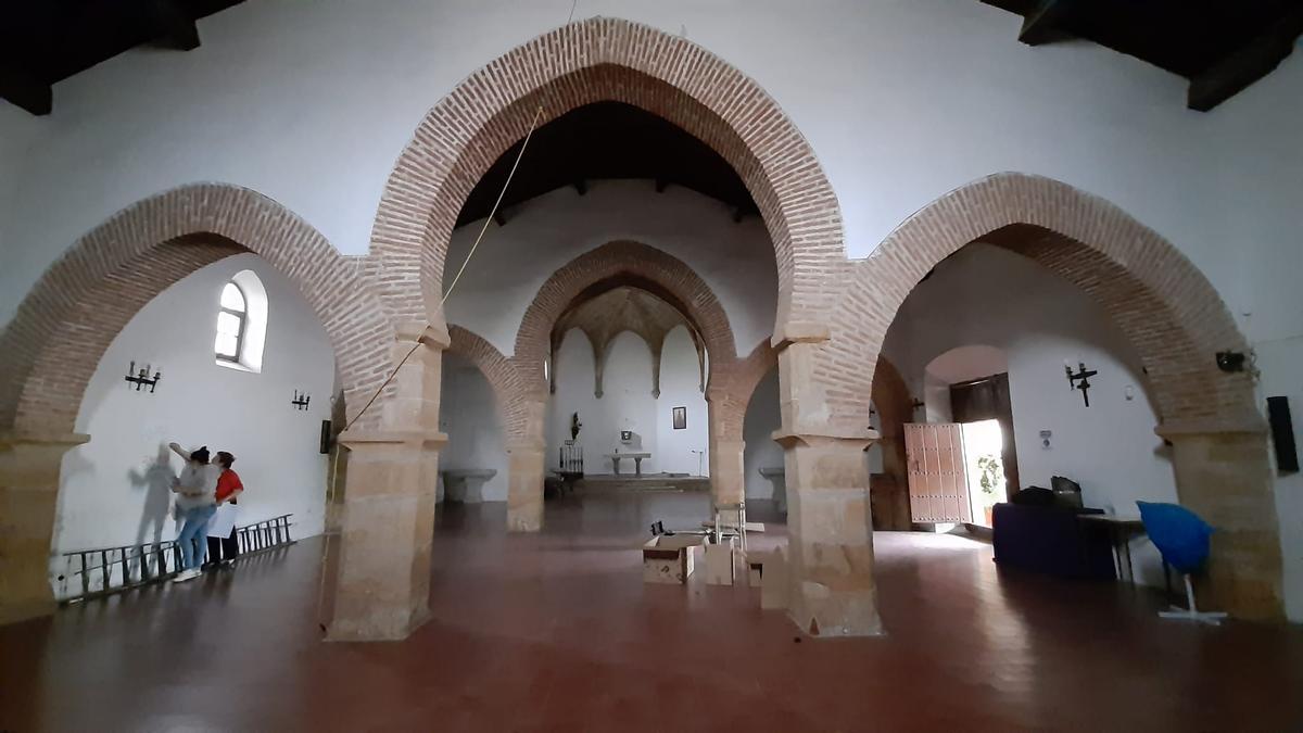 El templo del Espíritu Santo, ya vacío y listo para el inicio de las obras.