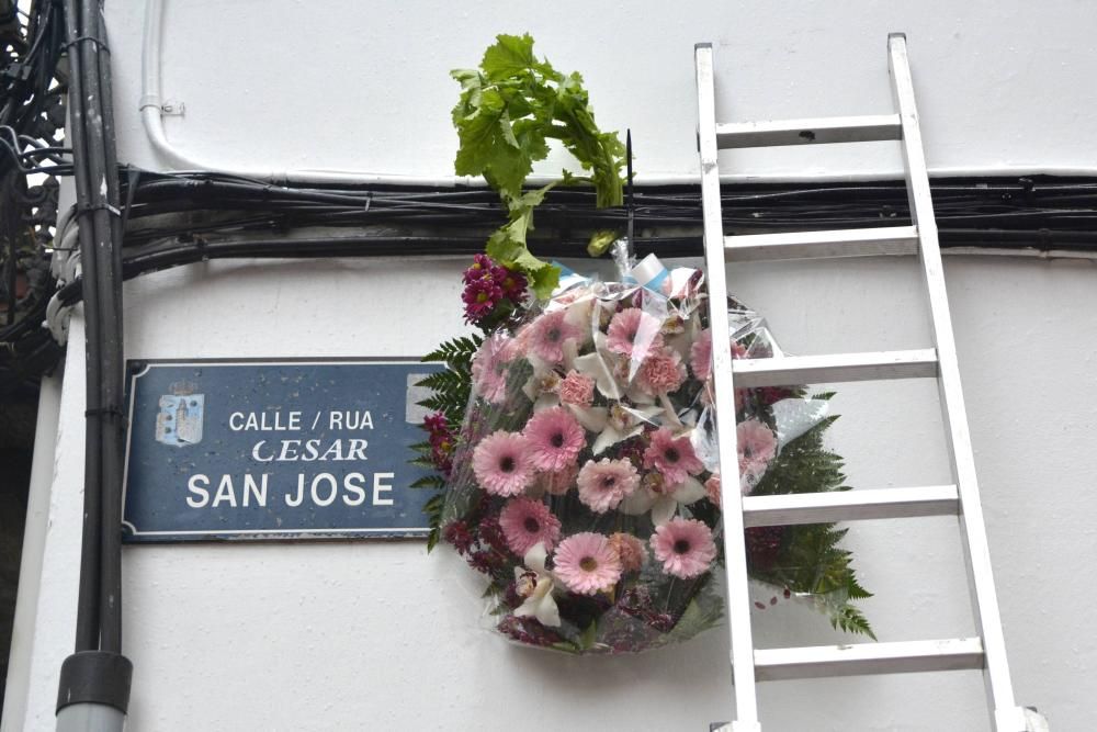 Nito, Canzobre, César Sanjosé y Palau son homenajeados como cada año con sus respectivas ofrendas.