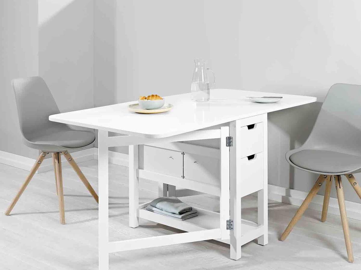 Lidl echa un órdago y pone a la venta una mesa plegable de estilo  escandinavo, similar a la de IKEA y JYSK, ideal para pisos pequeños