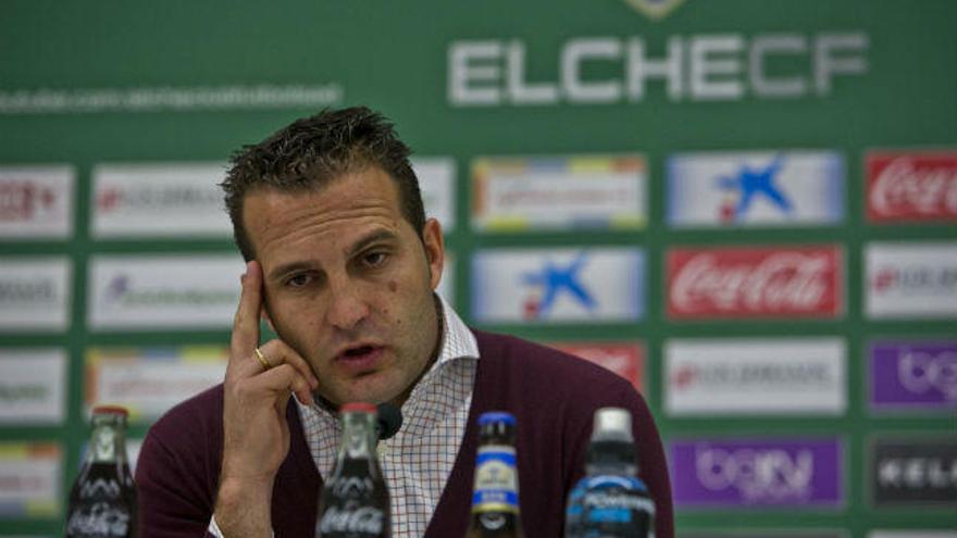 Rubén Baraja, entrenador del Elche CF