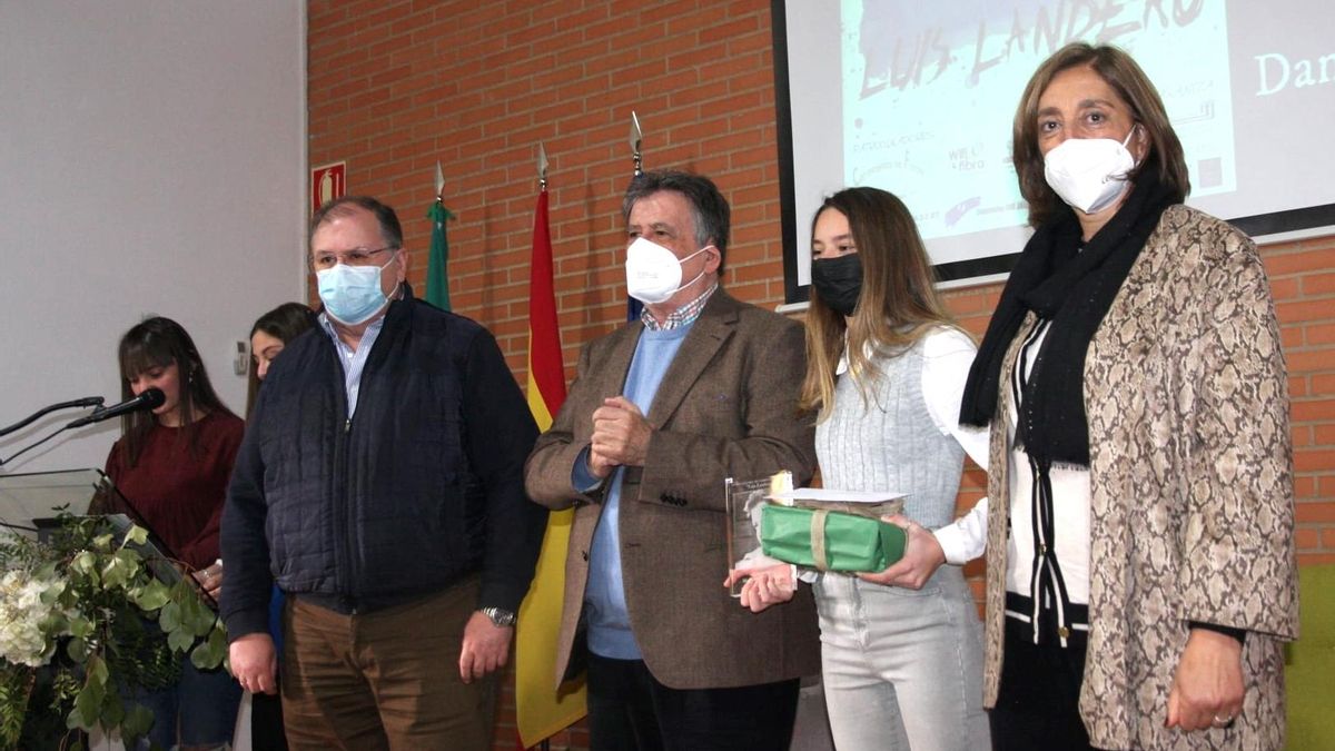 El escritor Luis Landero, en el acto de entrega de premios.
