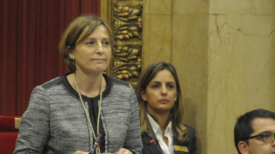 Fotografia de Carme Forcadell, presidenta del Parlament de Catalunya