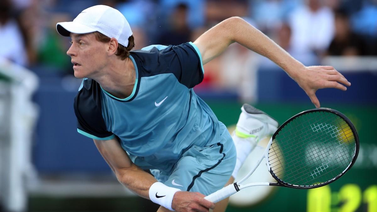 Jannik Sinner, durante el partido ante Zverev en semifinales del Masters 100 de Cincinnati