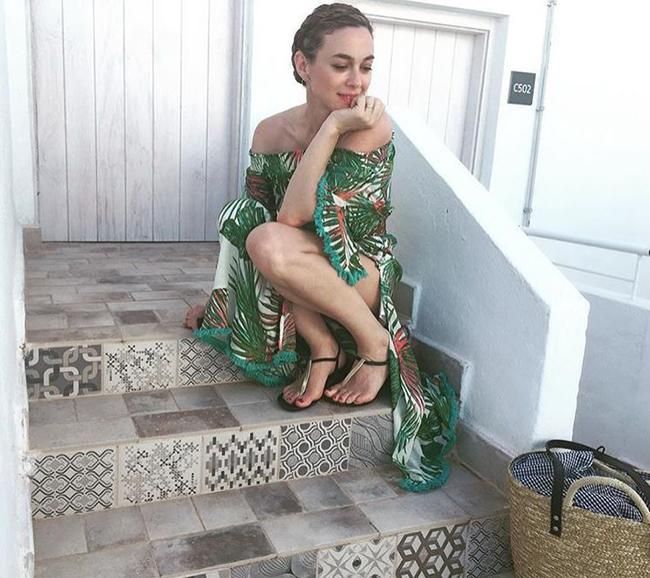 Marta Hazas posando durante unas vacaciones en Ibiza
