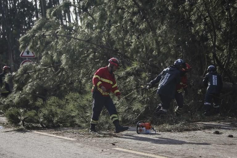 Paso del ciclón Leslie por Portugal