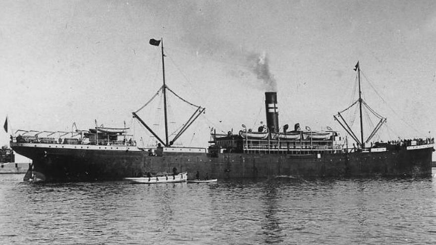 Detalle del barco, que se hundió muy cerca de Florida en 1919.