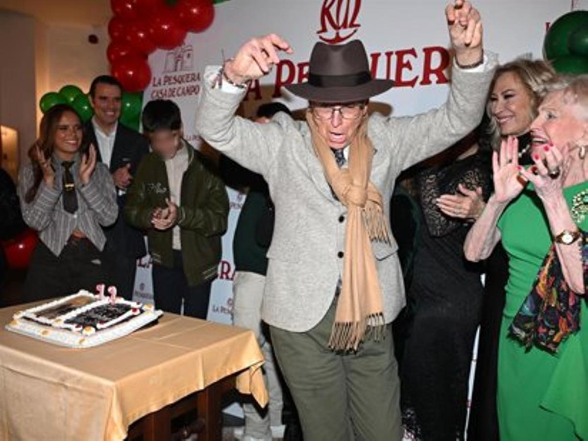 José Ortega Cano celebrando su 72 cumpleaños.