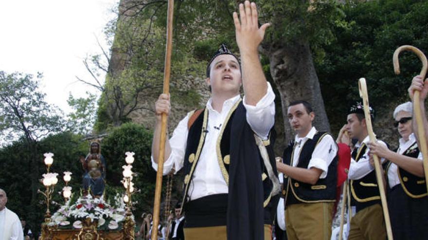 Vicent Catalá fue el encargado un año más de encarnar la figura del pastor Gaspar Tomás y de proclamar a los cuatro vientos la Aparición de la Virgen.