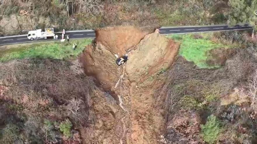 Vídeo | Deslizamiento que se ha producido en la CC 428