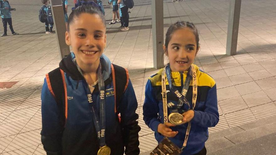 El Ximnasia A Estrada se cuelga dos medallas en el Campeonato de España