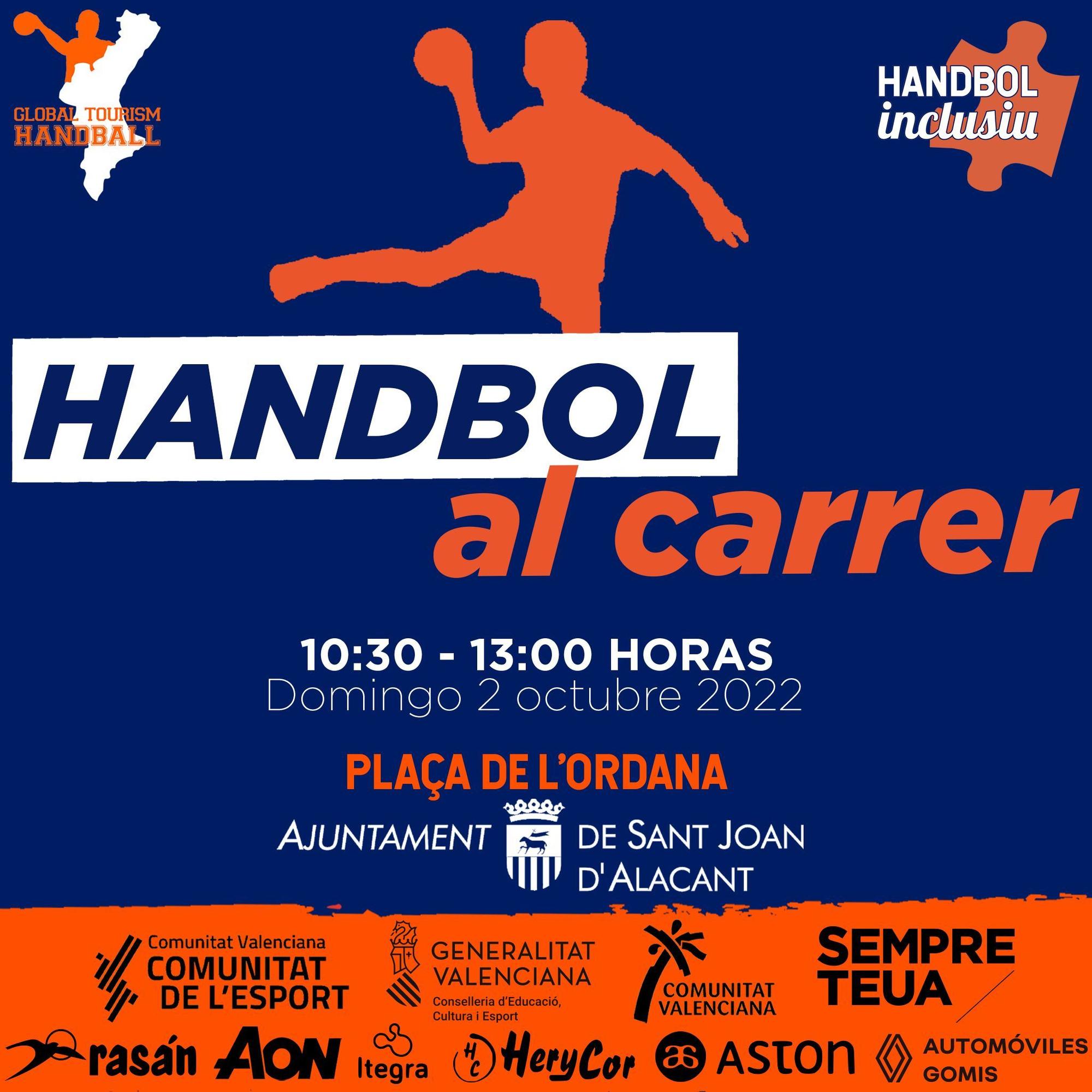 Sant Joan d’Alacant será la segunda parada de la nueva temporada de ‘Handbol al Carrer’.