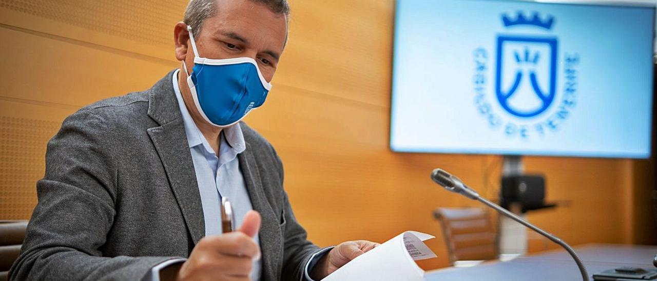 Valentín González Évora, consejero del PP en el Cabildo de Tenerife.