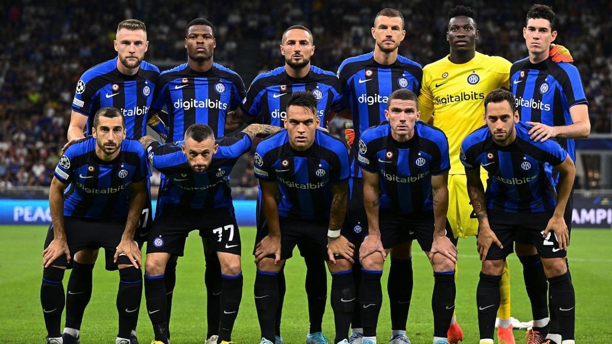 El once del Inter frente al Bayern de Múnich