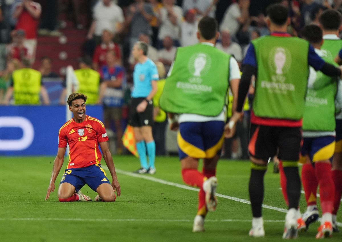 Lamine Yamal tras marcar su primer gol en la Eurocopa