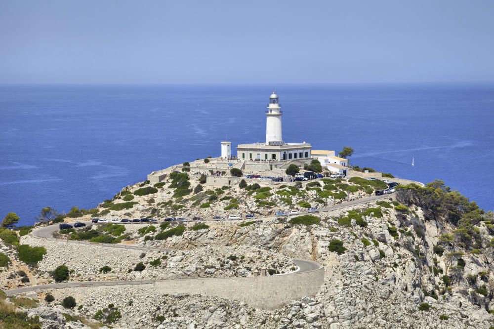 Lighthouse at Cape Formentor in the Coast of North Mallorca, Spain ( Balearic Islands )