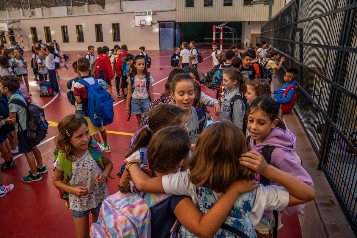 Vuelta al cole en la Escola Pia Sant Miquel de Barcelona