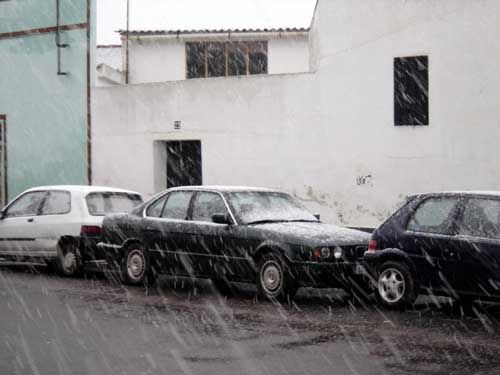 Gran nevada en Extremadura