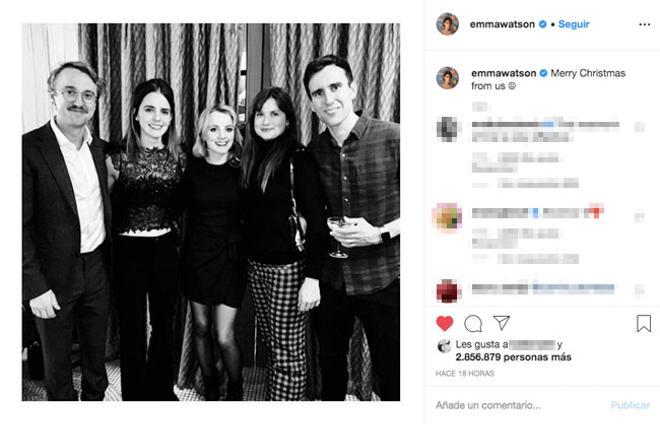 El reencuentro de Navidad de Emma Watson con los protagonistas de 'Harry Potter'