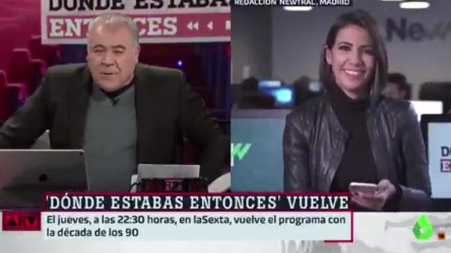 Ana Pastor y Ferreras protagonizan una &quot;escena de matrimonio&quot; en pleno directo