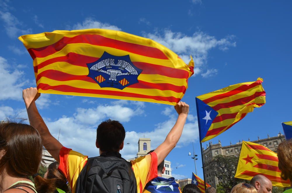 Mallorquines en la Diada de Barcelona