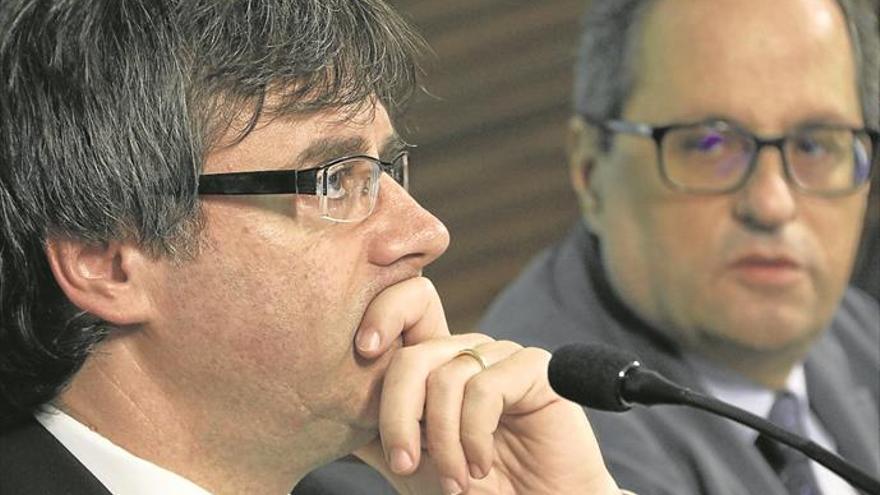 Puigdemont unge a Torra para «cumplir el mandato del 1-O»