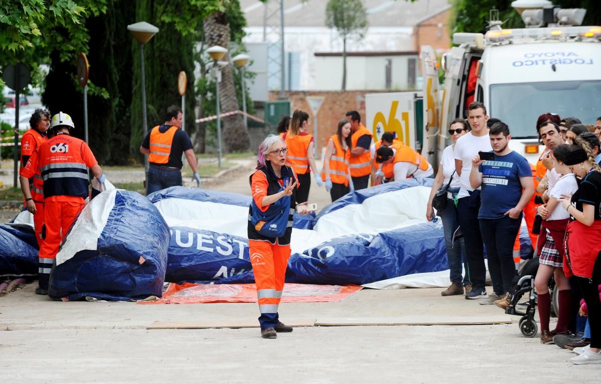 Simulacro de atentado terrorista en la Facultad de Medicina