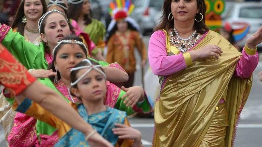 Participantes en el desfile infantil. // Gustavo Santos