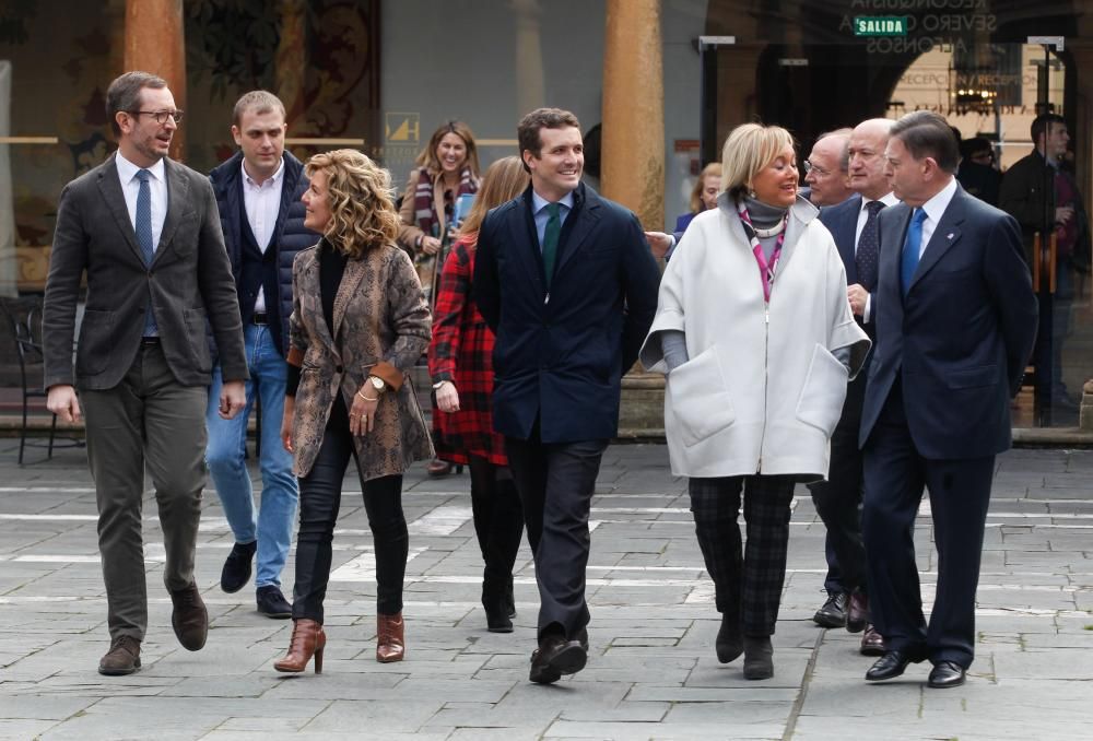 Pablo Casado  acude a Oviedo para presentar a los candidatos del PP en Asturias