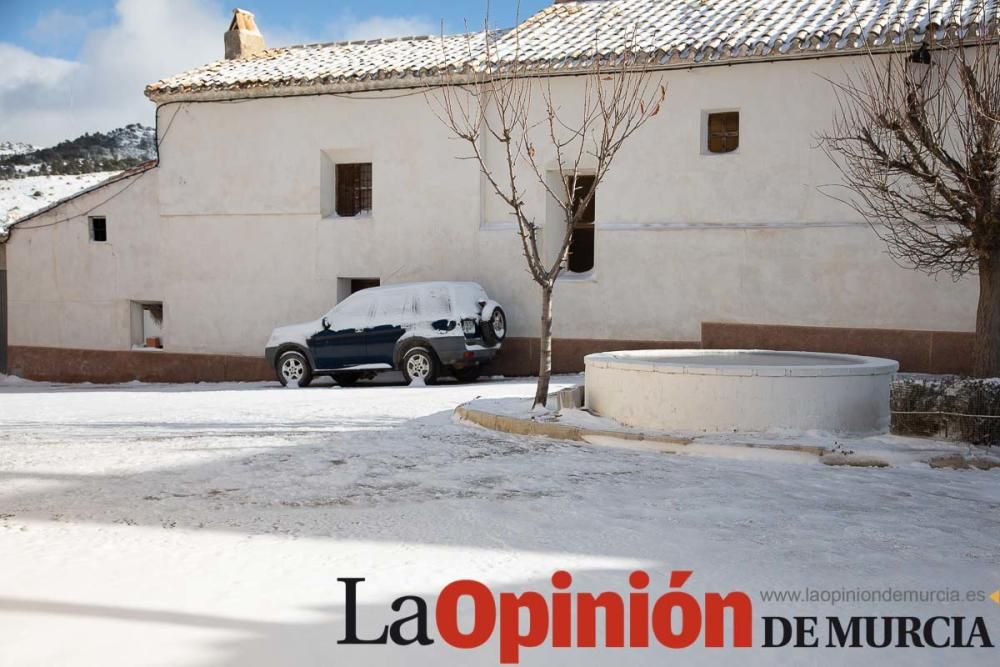 La nieve llega a las pedanías de la comarca del No