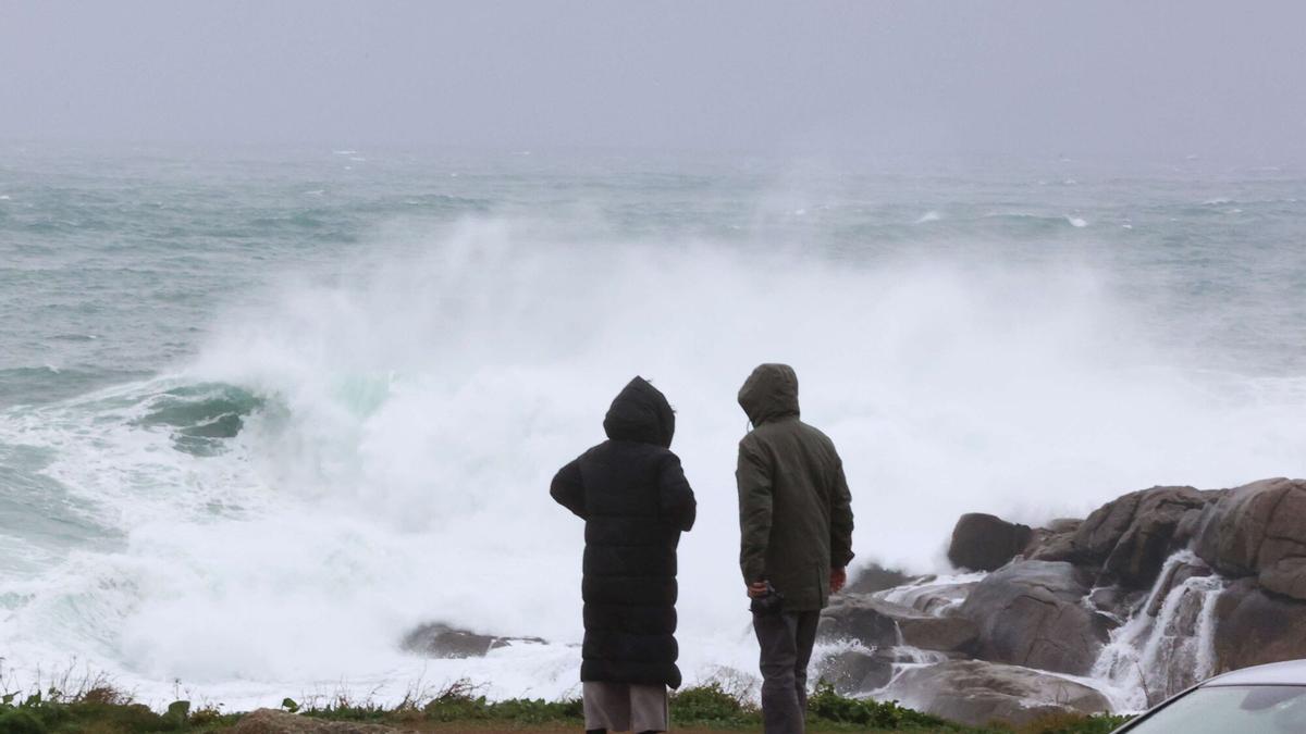 Paso de la ciclogénesis explosiva Herminia por Galicia
