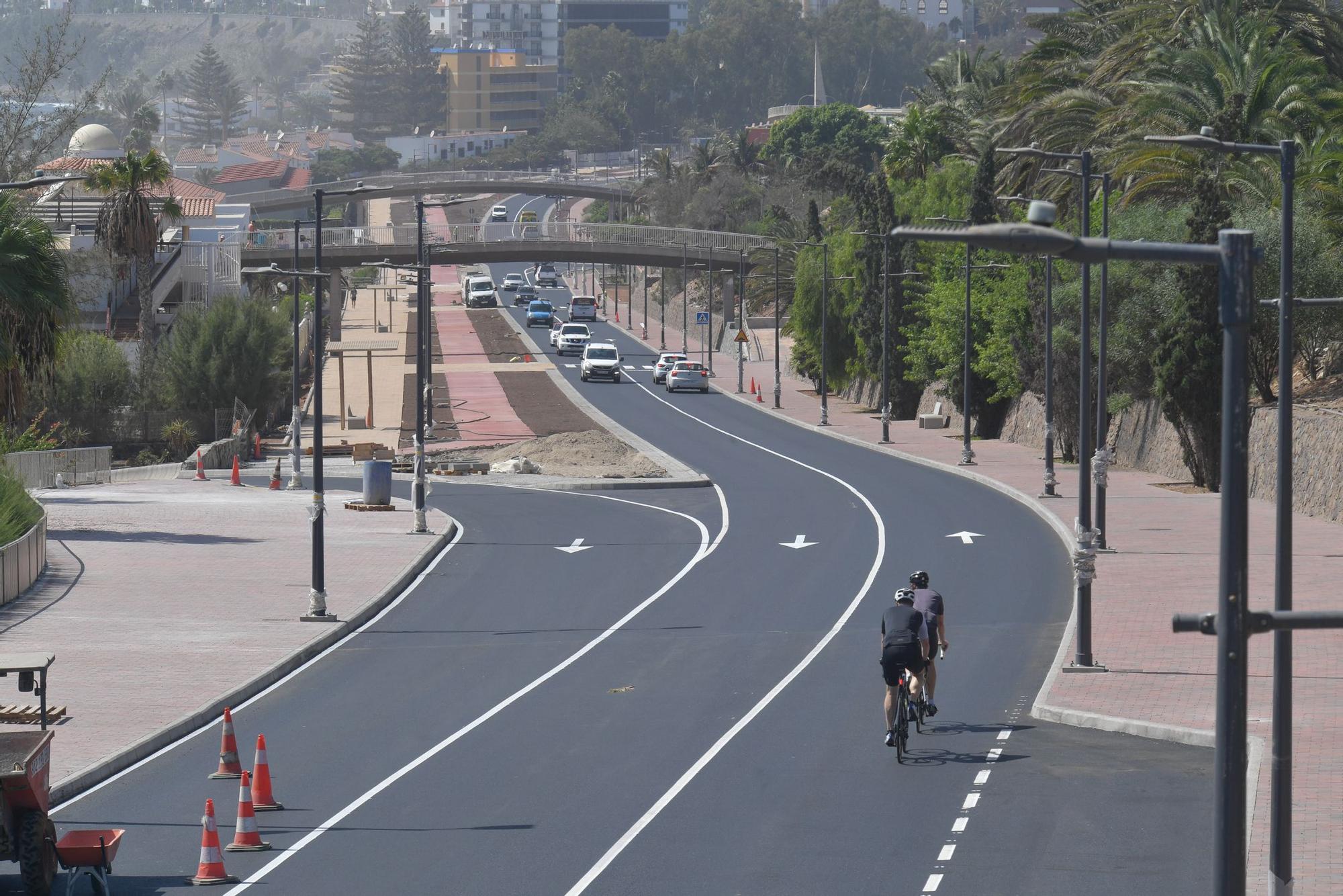 Obras en la carretera de San Agustín