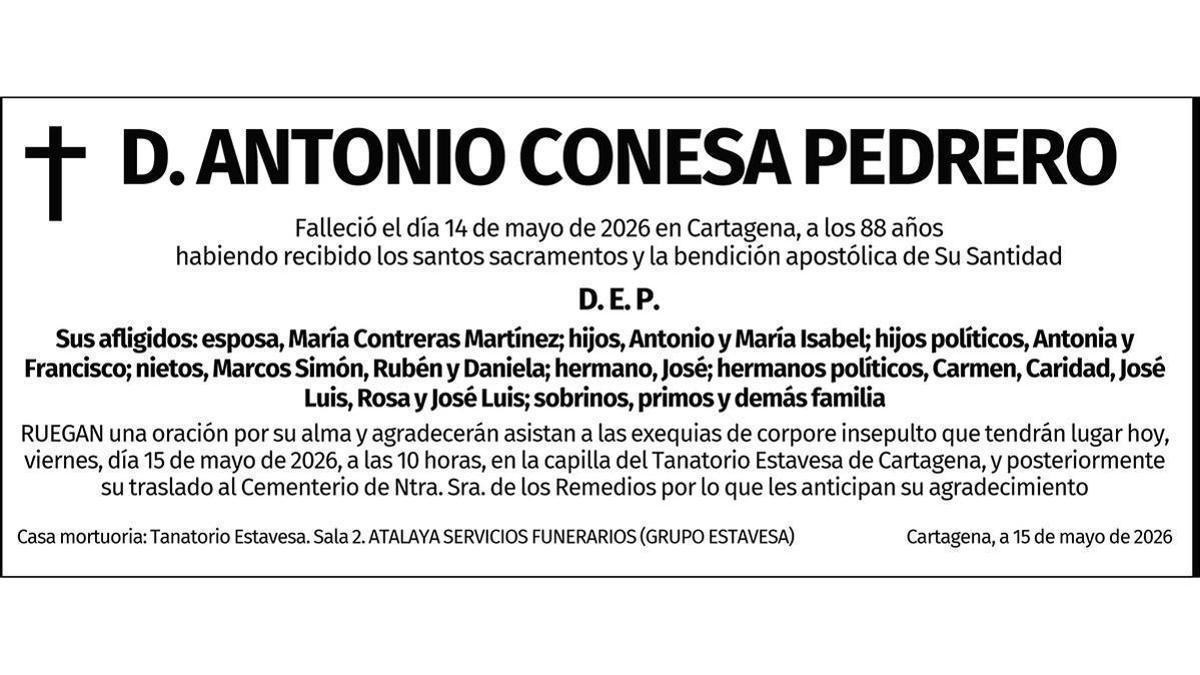 D. Antonio Conesa Pedrero
