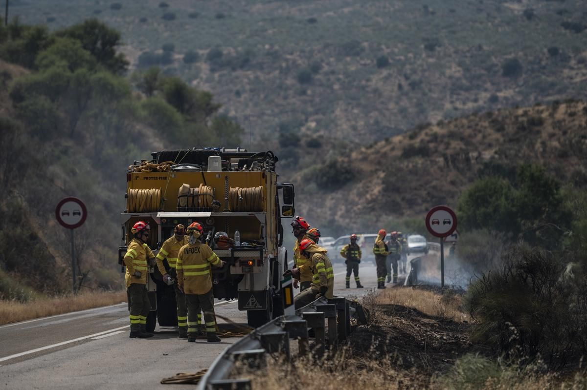 Fotogalería | Así ha sido el incendio forestal en Garrovillas de Alconetar
