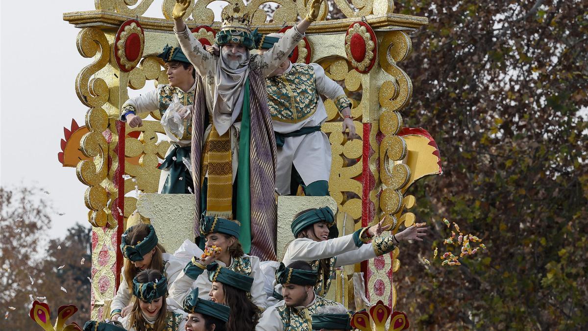 Vista de la Cabalgata de los Reyes Magos de Sevilla