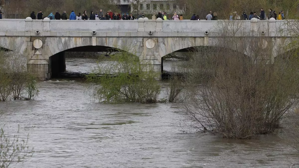 El temporal remite en Madrid pero el caudal de los ríos aún es muy elevado