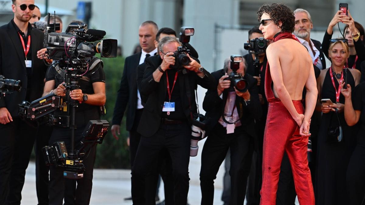 Timothée Chalamet en el Festival de Venecia