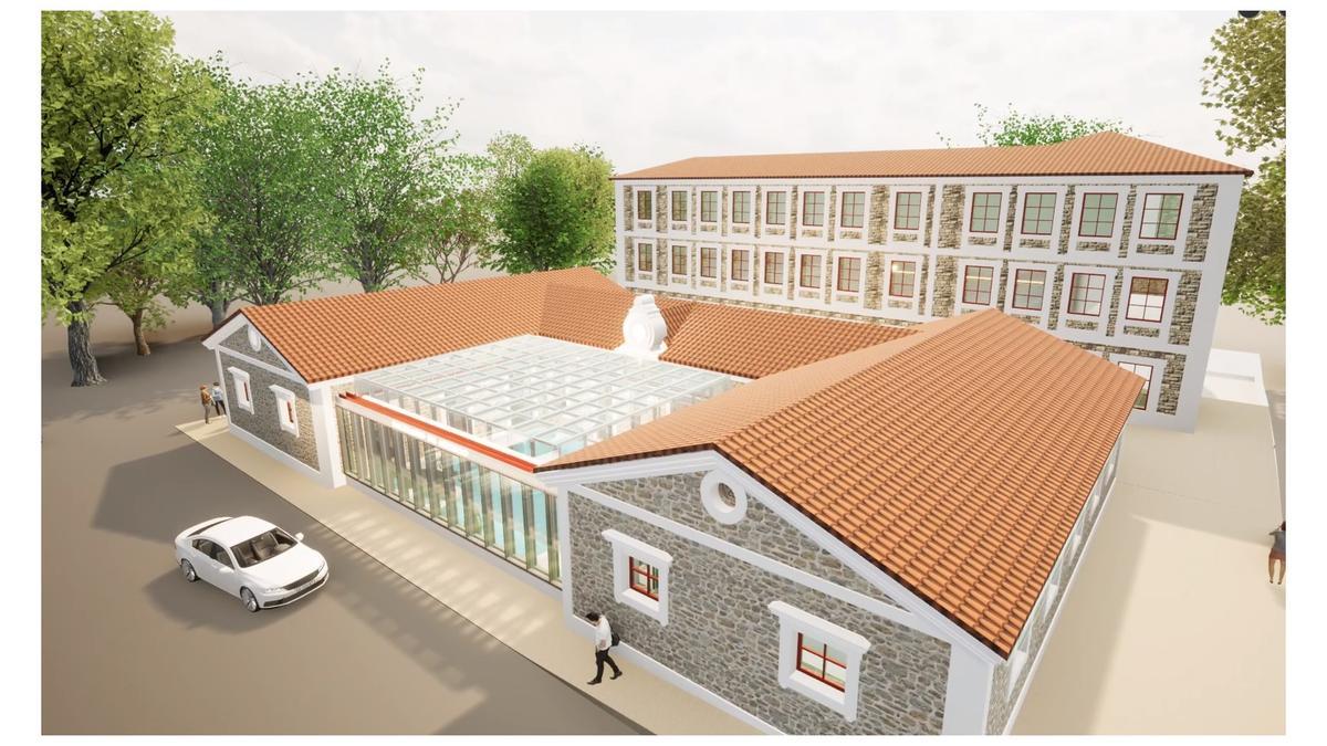 Imagen virtual del complejo del Balneario de Arteixo
