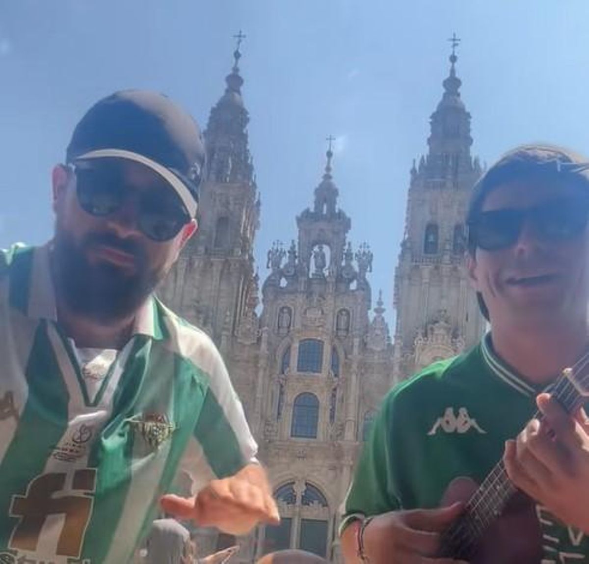 Álvaro y Juan, en Santiago de Compostela