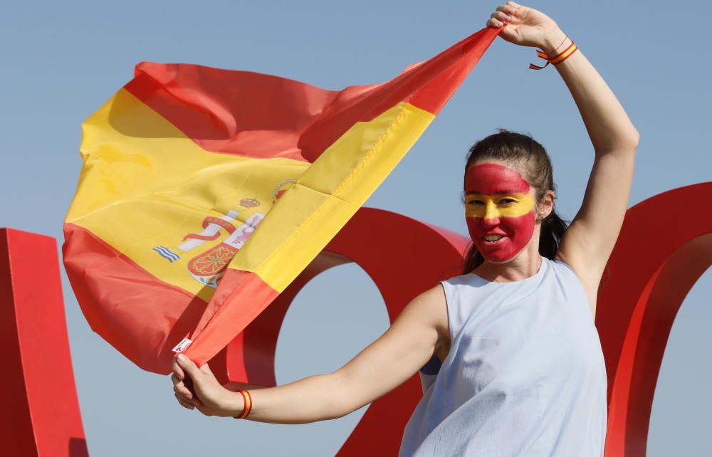 Las aficiones del Portugal - España