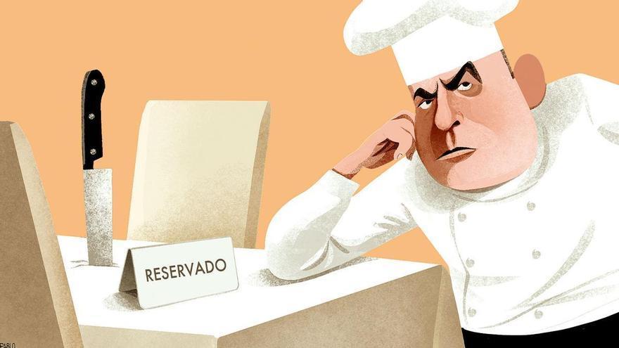 El comensal que reserva y no se presenta a comer tiene las horas contadas